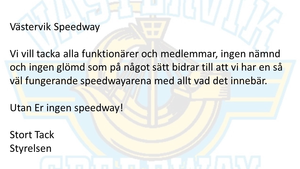 Tack funktionärer och medlemmar 2019